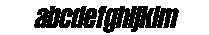 SwisspostersVAR SemiCondensedBlackTallItalic Instance FONT