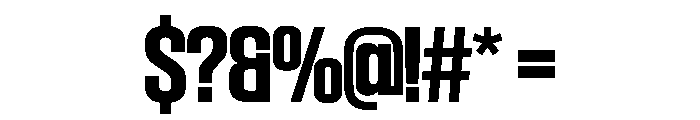 SwisspostersVAR SemiCondensedBold Instance Font OTHER CHARS
