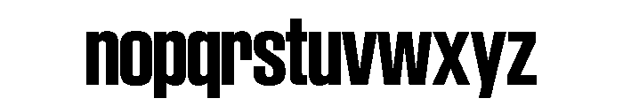 SwisspostersVAR SemiCondensedBold Instance Font LOWERCASE