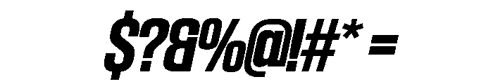 SwisspostersVAR SemiCondensedBoldItalic Instance Font OTHER CHARS