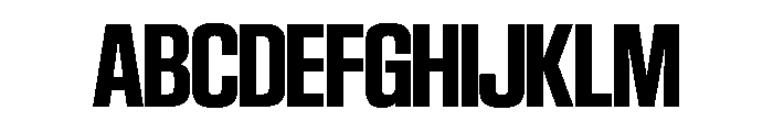 SwisspostersVAR SemiCondensedBoldTall Instance Font UPPERCASE