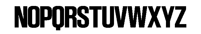 SwisspostersVAR SemiCondensedBoldTall Instance Font UPPERCASE