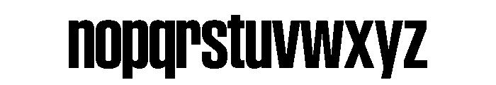 SwisspostersVAR SemiCondensedBoldTall Instance Font LOWERCASE