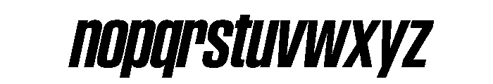SwisspostersVAR SemiCondensedBoldTallItalic Instance Font LOWERCASE