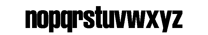 SwisspostersVAR SemiCondensedExtraBold Instance Font LOWERCASE