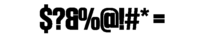 SwisspostersVAR SemiCondensedExtraBoldTall Instance Font OTHER CHARS