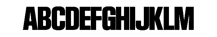 SwisspostersVAR SemiCondensedExtraBoldTall Instance Font UPPERCASE