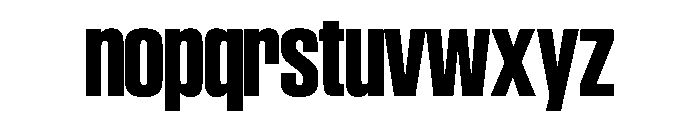 SwisspostersVAR SemiCondensedExtraBoldTall Instance Font LOWERCASE
