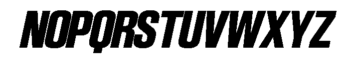SwisspostersVAR SemiCondensedExtraBoldTallItalic Instance Font UPPERCASE