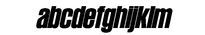 SwisspostersVAR SemiCondensedExtraBoldTallItalic Instance FONT