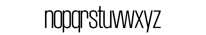 SwisspostersVAR SemiCondensedExtraLight Instance Font LOWERCASE