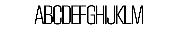 SwisspostersVAR SemiCondensedExtraLightTall Instance Font UPPERCASE