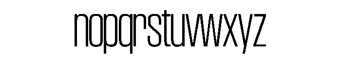 SwisspostersVAR SemiCondensedExtraLightTall Instance Font LOWERCASE