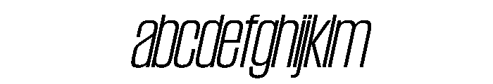 SwisspostersVAR SemiCondensedExtraLightTallItalic Instance FONT