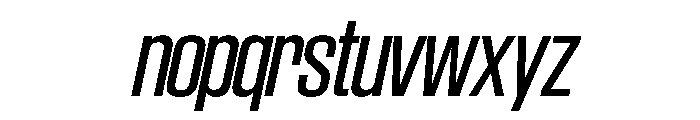 SwisspostersVAR SemiCondensedItalic Instance Font LOWERCASE