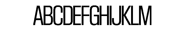 SwisspostersVAR SemiCondensedLight Instance Font UPPERCASE