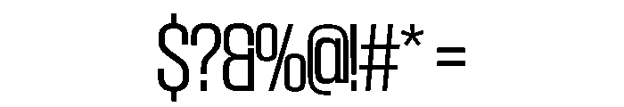 SwisspostersVAR SemiCondensedLightTall Instance Font OTHER CHARS