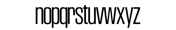 SwisspostersVAR SemiCondensedLightTall Instance Font LOWERCASE