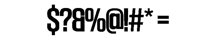 SwisspostersVAR SemiCondensedSemiBold Instance Font OTHER CHARS
