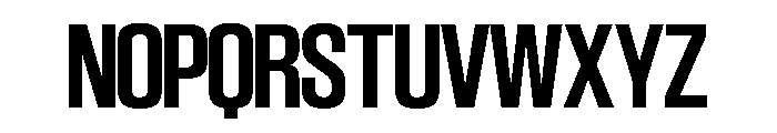SwisspostersVAR SemiCondensedSemiBold Instance Font UPPERCASE