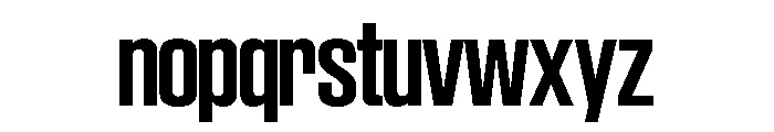 SwisspostersVAR SemiCondensedSemiBold Instance Font LOWERCASE