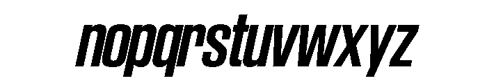 SwisspostersVAR SemiCondensedSemiBoldItalic Instance Font LOWERCASE