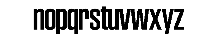 SwisspostersVAR SemiCondensedSemiBoldTall Instance Font LOWERCASE