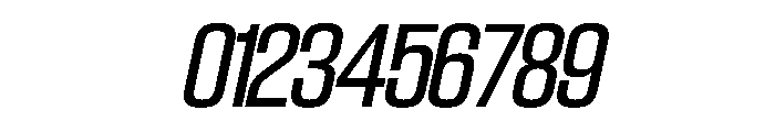 SwisspostersVAR SemiCondensedTallItalic Instance Font OTHER CHARS