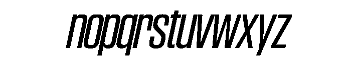 SwisspostersVAR SemiCondensedTallItalic Instance Font LOWERCASE