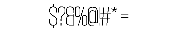 SwisspostersVAR SemiCondensedThin Instance Font OTHER CHARS