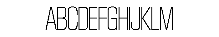 SwisspostersVAR SemiCondensedThin Instance Font UPPERCASE