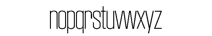 SwisspostersVAR SemiCondensedThin Instance Font LOWERCASE