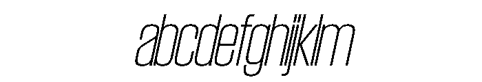 SwisspostersVAR SemiCondensedThinItalic Instance FONT