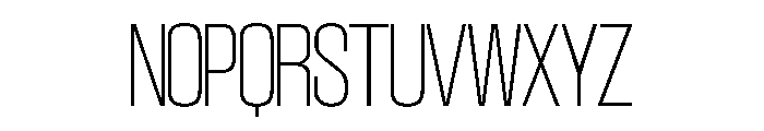 SwisspostersVAR SemiCondensedThinTall Instance Font UPPERCASE