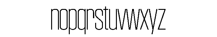 SwisspostersVAR SemiCondensedThinTall Instance Font LOWERCASE