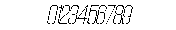 SwisspostersVAR SemiCondensedThinTallItalic Instance Font OTHER CHARS