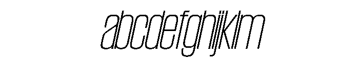 SwisspostersVAR SemiCondensedThinTallItalic Instance FONT