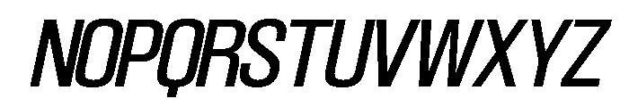 SwisspostersVAR TallItalic Instance Font UPPERCASE