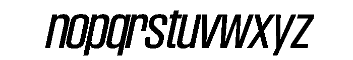 SwisspostersVAR TallItalic Instance Font LOWERCASE