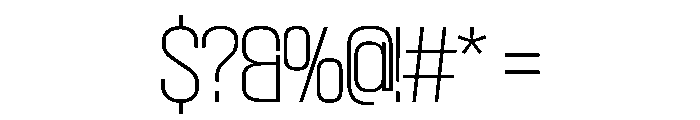 SwisspostersVAR Thin Instance Font OTHER CHARS