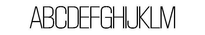 SwisspostersVAR Thin Instance Font UPPERCASE