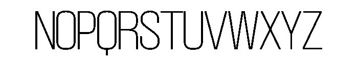 SwisspostersVAR Thin Instance Font UPPERCASE