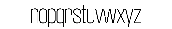 SwisspostersVAR Thin Instance Font LOWERCASE