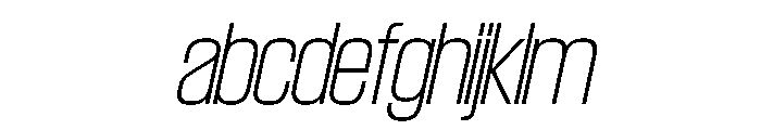 SwisspostersVAR ThinItalic Instance FONT