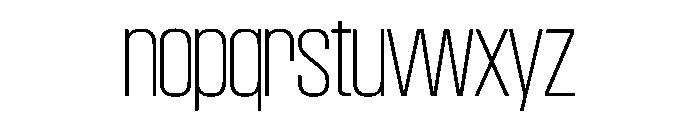 SwisspostersVAR ThinTall Instance Font LOWERCASE