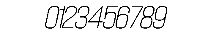 SwisspostersVAR ThinTallItalic Instance Font OTHER CHARS