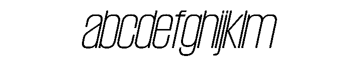 SwisspostersVAR ThinTallItalic Instance FONT