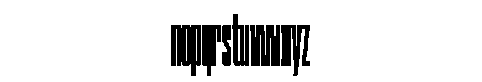 SwisspostersVAR UltraCondensedBlack Instance Font LOWERCASE