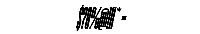 SwisspostersVAR UltraCondensedBlackItalic Instance Font OTHER CHARS