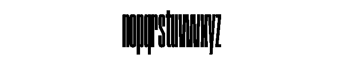SwisspostersVAR UltraCondensedBlackTall Instance Font LOWERCASE